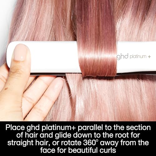 ghd Platinum  Styler   1 Flat Iron Hair Straightener  Professional Ceramic Hair Styling Tool for Stronger Hair  More Shine  & More Color Protection