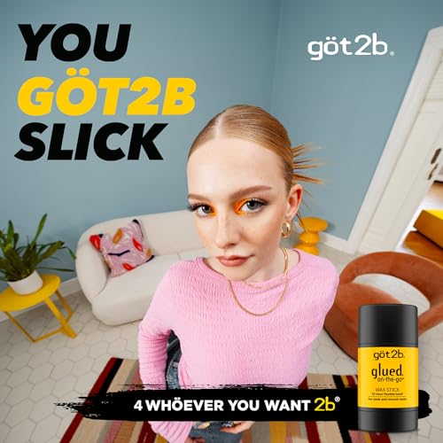 got2b glued on the go wax stick  1 8oz  sleek and slick styles  style your hair without the crunch  helps control frizz