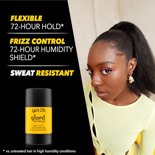 got2b glued on the go wax stick  1 8oz  sleek and slick styles  style your hair without the crunch  helps control frizz