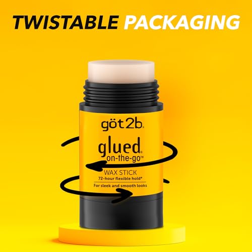 got2b glued on the go wax stick  1 8oz  sleek and slick styles  style your hair without the crunch  helps control frizz