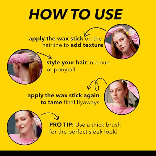 got2b glued on the go wax stick  1 8oz  sleek and slick styles  style your hair without the crunch  helps control frizz