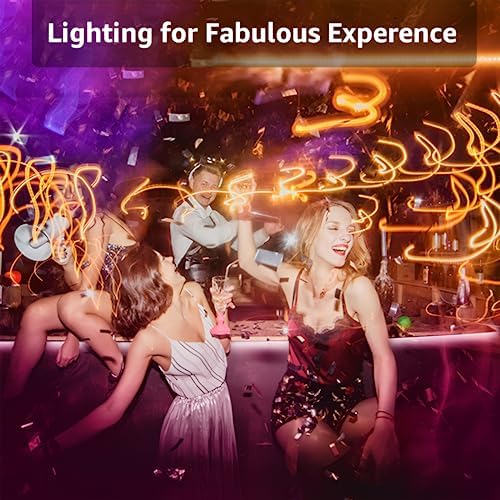 hyrion Smart LED Lights for Bedroom 100ft  Voice Control Strip Lights with Alexa and Google Assistant  RGB Color Changing  Music Sync WI FI Led Lighting with App Controlled for Room Decor 2   51ft 