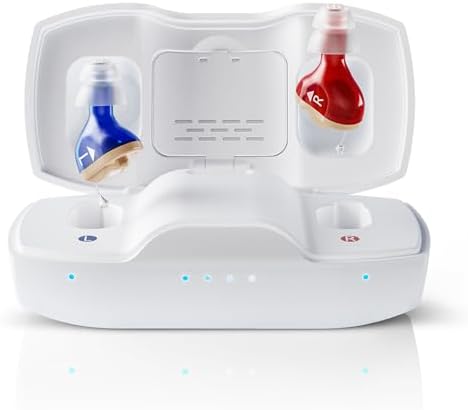 iBstone Nova Hearing Aids for Seniors Adults   Superior Sound Quality  Smart Noise Cancelling  No Feedback  Auto On/Off  Rechargeable  with Dryer Department & Anti Lost Lanyard  Over The Counter