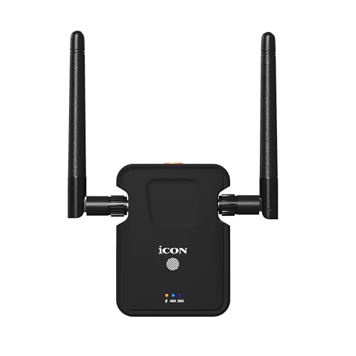 iCON Airmon UHF Wireless in Ear Monitor System   100m Range  48/96kHz Audio  9ms Latency  Rechargeable Transmitter   Receiver for Live Stage  Events  Tours  DJs  and Production Monitoring