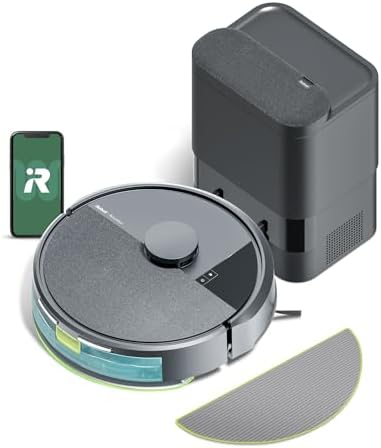 iRobot Roomba 105X Robot Vacuum & Mop Combo  AutoEmpty Dock  Self Emptying for Up to 75 Days  70  Power Lifting Suction  Smart LiDAR Mapping  App & Voice Control  Ideal for Homes with Pets & Kids
