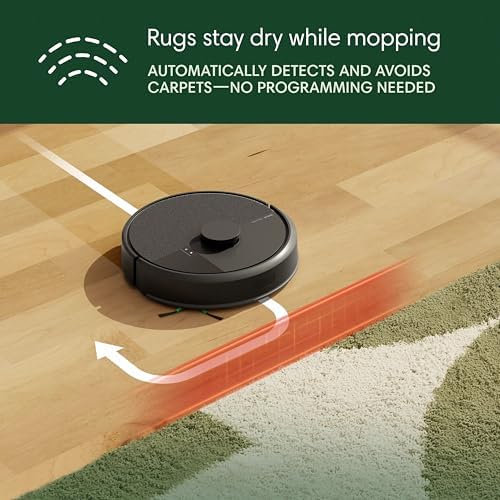iRobot Roomba 105 Combo Robot Vacuum & Mop with AutoEmpty Dock   Self Empties for 75 Days  Intense Power Lifting Suction  LiDAR Navigation  Multiple Cleaning Modes  Avoids Mopping Carpet