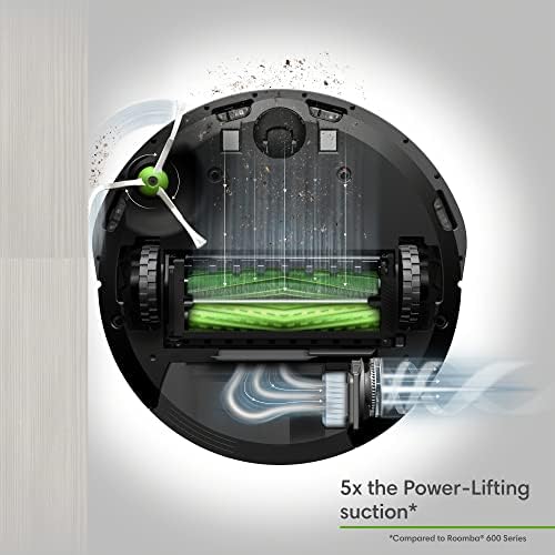 iRobot Roomba 105 Combo Robot Vacuum & Mop with AutoEmpty Dock   Self Empties for 75 Days  Intense Power Lifting Suction  LiDAR Navigation  Multiple Cleaning Modes  Avoids Mopping Carpet