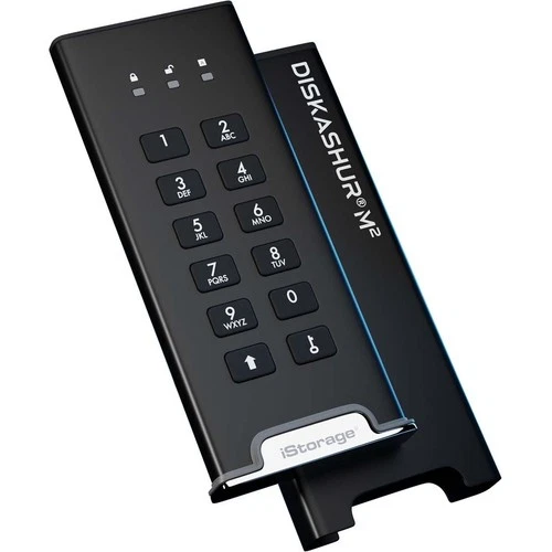 iStorage diskAshur M2 SSD 500 GB   FIPS 140 3 Level 3 Compliant   Incorporated C