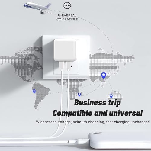 i Phone 16 15 Charger Fast Charging  35W Dual USB C Port Fast Charging Block Power Adapter PD GaN Foldable USB Type C Plug Charger for iPhone 16 Pro Max 16pro 16 15 14 13 12 11Pro Max XS XR  iPad Pro 