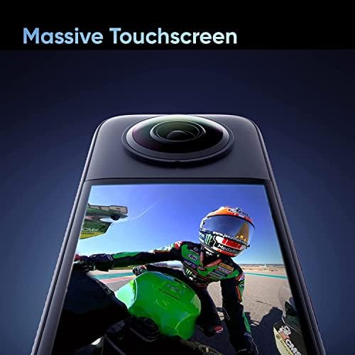 insta360 X3 360 Degree Waterproof Action Camera  5 7K 360  Stabilization  Touch Screen  AI Editing  Live Streaming  Webcam  Voice Control  Black