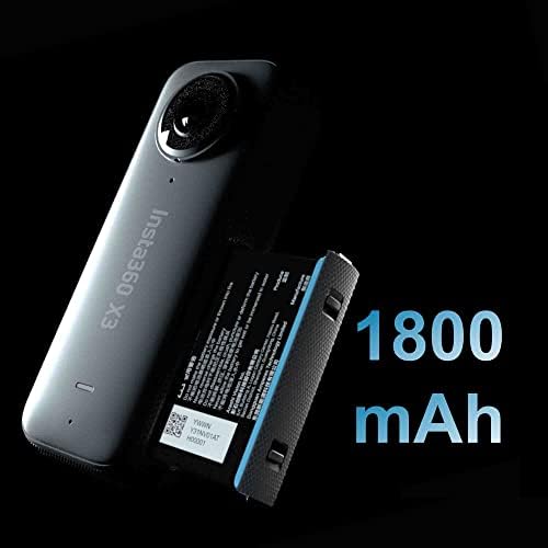 insta360 X3 360 Degree Waterproof Action Camera  5 7K 360  Stabilization  Touch Screen  AI Editing  Live Streaming  Webcam  Voice Control  Black
