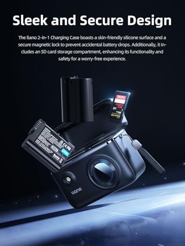 llano 2 Pack EN EL15C USB C Batteries and 18W Fast Charger for Nikon Z8 ZR  ZF  Z5II  Z6III  D850  Z7II  Z7  Z6II  Z6  D7500  D500  D7200  D810A  D810  2400mAh High Capacity  Smart Digital Display