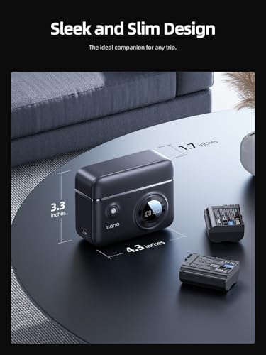 llano 2 Pack EN EL15C USB C Batteries and 18W Fast Charger for Nikon Z8 ZR  ZF  Z5II  Z6III  D850  Z7II  Z7  Z6II  Z6  D7500  D500  D7200  D810A  D810  2400mAh High Capacity  Smart Digital Display