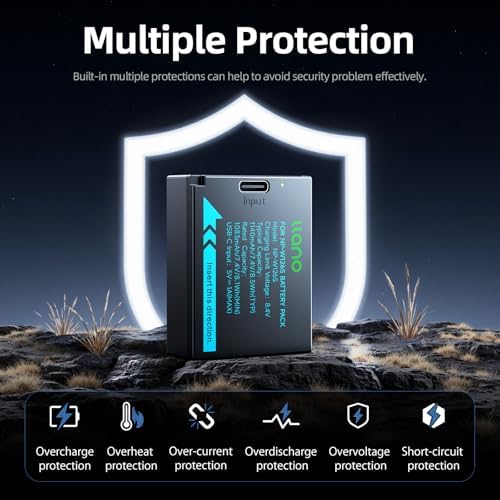 llano 2 Pack USB C NP W126S Battery  Fully decoded for Fujifilm XM5 X100VI X100V XS10 XT30II XT30 XT20 XE4 A5 Cameras  1140mAh Capacity  Fast Rechargeable