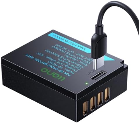 llano 2 Pack USB C NP W126S Battery  Fully decoded for Fujifilm XM5 X100VI X100V XS10 XT30II XT30 XT20 XE4 A5 Cameras  1140mAh Capacity  Fast Rechargeable
