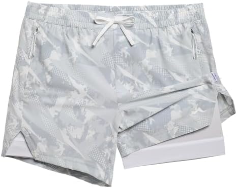 maamgic Mens Athletic Running Shorts with Liner Ultra Lightweight Workout Shorts 5/ 7