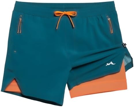 maamgic Mens Athletic Running Shorts with Liner Ultra Lightweight Workout Shorts 5/ 7