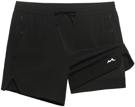 maamgic Mens Athletic Running Shorts with Liner Ultra Lightweight Workout Shorts 5/ 7