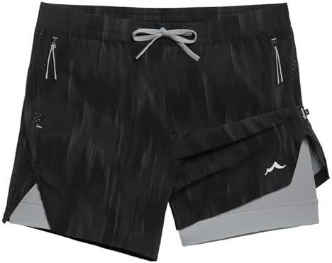 maamgic Mens Athletic Running Shorts with Liner Ultra Lightweight Workout Shorts 5/ 7