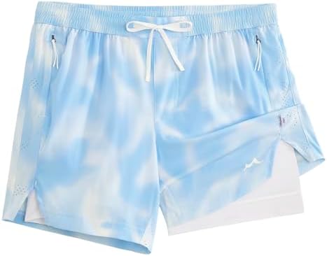 maamgic Mens Athletic Running Shorts with Liner Ultra Lightweight Workout Shorts 5/ 7