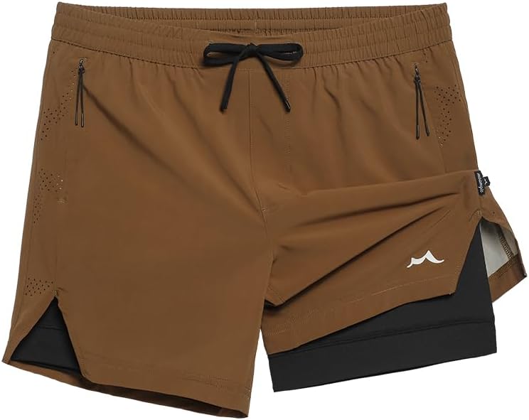 maamgic Mens Athletic Running Shorts with Liner Ultra Lightweight Workout Shorts 5/ 7