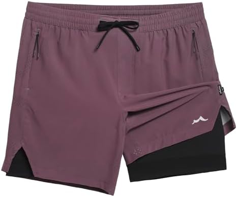 maamgic Mens Athletic Running Shorts with Liner Ultra Lightweight Workout Shorts 5/ 7
