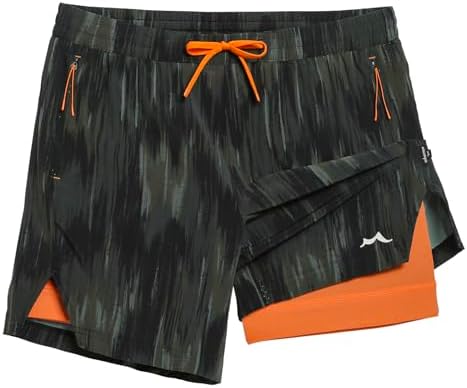 maamgic Mens Athletic Running Shorts with Liner Ultra Lightweight Workout Shorts 5/ 7