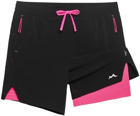 maamgic Mens Athletic Running Shorts with Liner Ultra Lightweight Workout Shorts 5/ 7