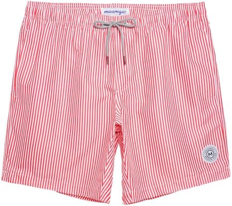 TALLA L  - maamgic Mens Swim Trunks Quick Dry Swim Shorts with Mesh Lining Funny Swimwear Bathing Suits 7inch