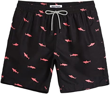 TALLA L  - maamgic Mens Swim Trunks Quick Dry Swim Shorts with Mesh Lining Funny Swimwear Bathing Suits 7inch