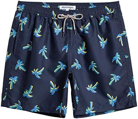 TALLA L  - maamgic Mens Swim Trunks Quick Dry Swim Shorts with Mesh Lining Funny Swimwear Bathing Suits 7inch