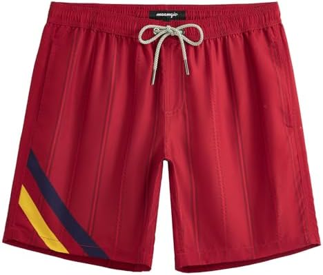 TALLA L  - maamgic Mens Swim Trunks Quick Dry Swim Shorts with Mesh Lining Funny Swimwear Bathing Suits 7inch
