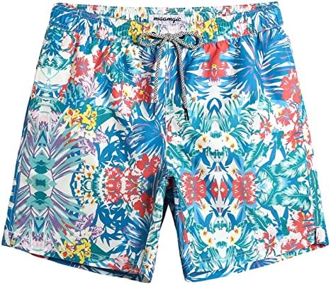 TALLA L  - maamgic Mens Swim Trunks Quick Dry Swim Shorts with Mesh Lining Funny Swimwear Bathing Suits 7inch