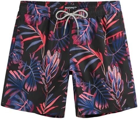 TALLA L  - maamgic Mens Swim Trunks Quick Dry Swim Shorts with Mesh Lining Funny Swimwear Bathing Suits 7inch
