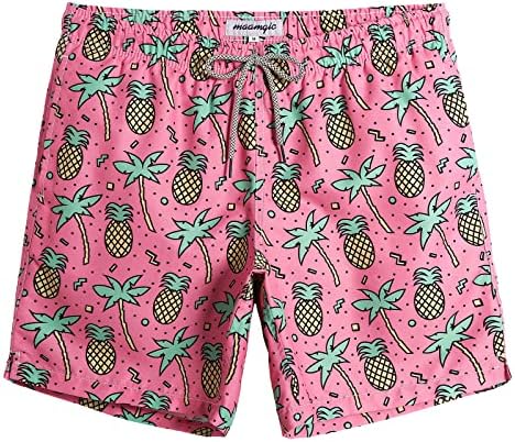 TALLA L  - maamgic Mens Swim Trunks Quick Dry Swim Shorts with Mesh Lining Funny Swimwear Bathing Suits 7inch