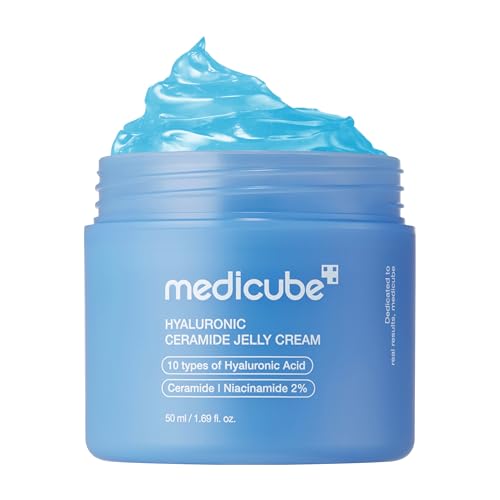 medicube Collagen Jelly Cream  Niacinamide & Freeze Dried Hydrolyzed Collagen   Boosts skins barrier hydration and gives 24h Glow & Lifted Look   Korean skincare  1 69 Fl Oz  Pack of 1
