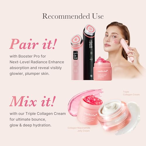 medicube Collagen Jelly Cream  Niacinamide & Freeze Dried Hydrolyzed Collagen   Boosts skins barrier hydration and gives 24h Glow & Lifted Look   Korean skincare  1 69 Fl Oz  Pack of 1