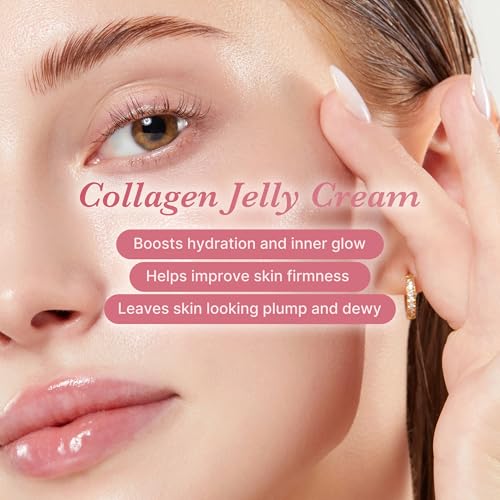 medicube Collagen Jelly Cream  Niacinamide & Freeze Dried Hydrolyzed Collagen   Boosts skins barrier hydration and gives 24h Glow & Lifted Look   Korean skincare  1 69 Fl Oz  Pack of 1