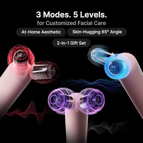 medicube Mini Booster Pro Plus Face Roller Device Set   2 in 1 Massage & Skincare Device   Jawline Care & Depuffing   Face & Body Massager with 3 Vibration Modes   Korean Facial Device  Pink