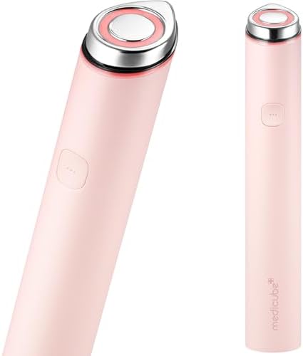 medicube Mini Booster Pro Plus Face Roller Device Set   2 in 1 Massage & Skincare Device   Jawline Care & Depuffing   Face & Body Massager with 3 Vibration Modes   Korean Facial Device  Pink