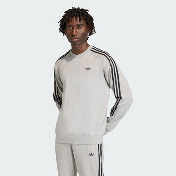 men s  3 stripes crew sweatshirt
