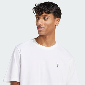 men s  dog sock patch graphic tee, TALLA XXLARGE