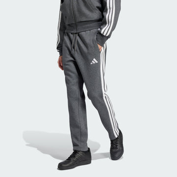 men s  essentials 3 stripes open hem fleece pants