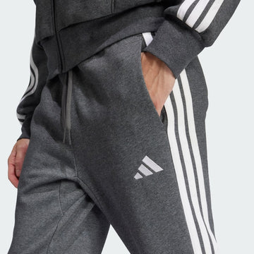 men s  essentials 3 stripes open hem fleece pants