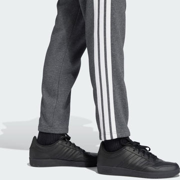 men s  essentials 3 stripes open hem fleece pants