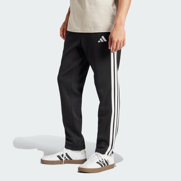 men s  essentials 3 stripes open hem fleece pants