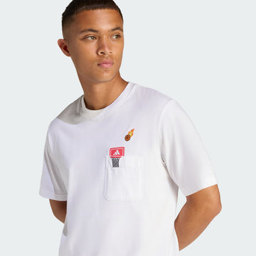 Talla M y L - men s  mini embroidery basketball graphic t shirt
