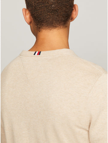 men s flag logo v neck sweater