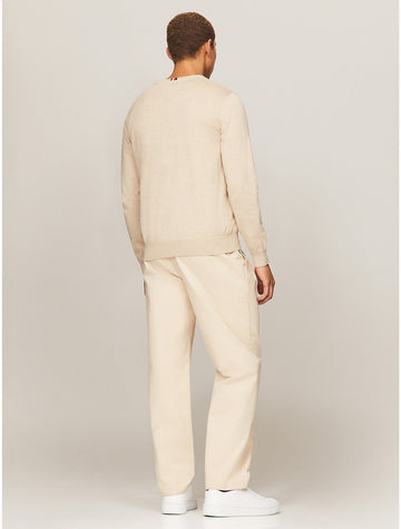 men s flag logo v neck sweater