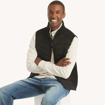 Talla L - mens mixed media vest
